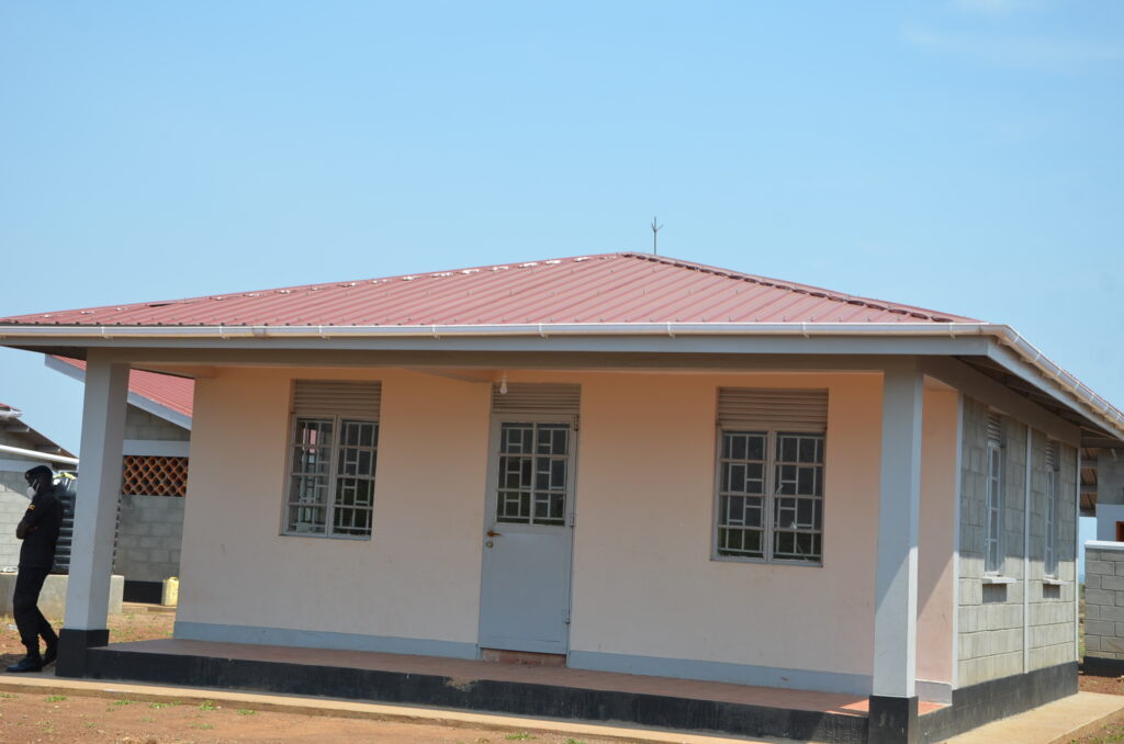 Some of the houses which have been constructed for the local communities. Photo by Robert Atuhairwe.