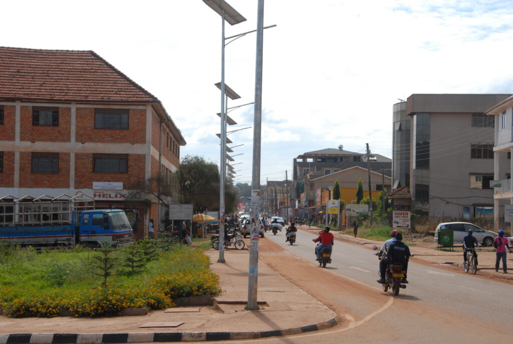 Hoima Main Street. Expert think planning department seem not prepared for urbanisation challenges and development is moving faster than the government can control. Photo by Robert Atuhairwe.