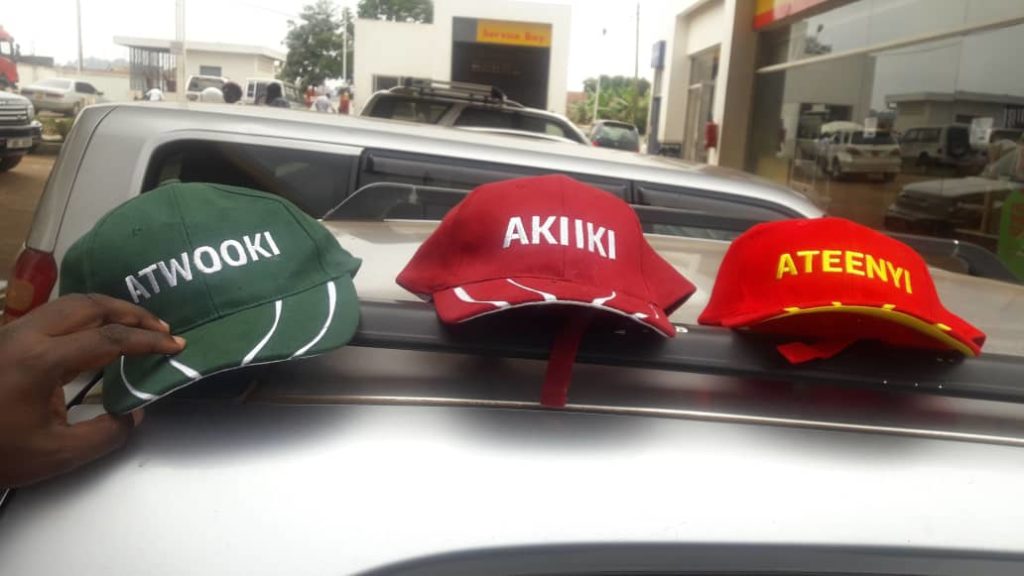 Caps with empaako inscription on sale. Photo: Robert Atuhairwe/The Albertine Journal.